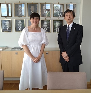 川村大使のソーライデ外相表敬