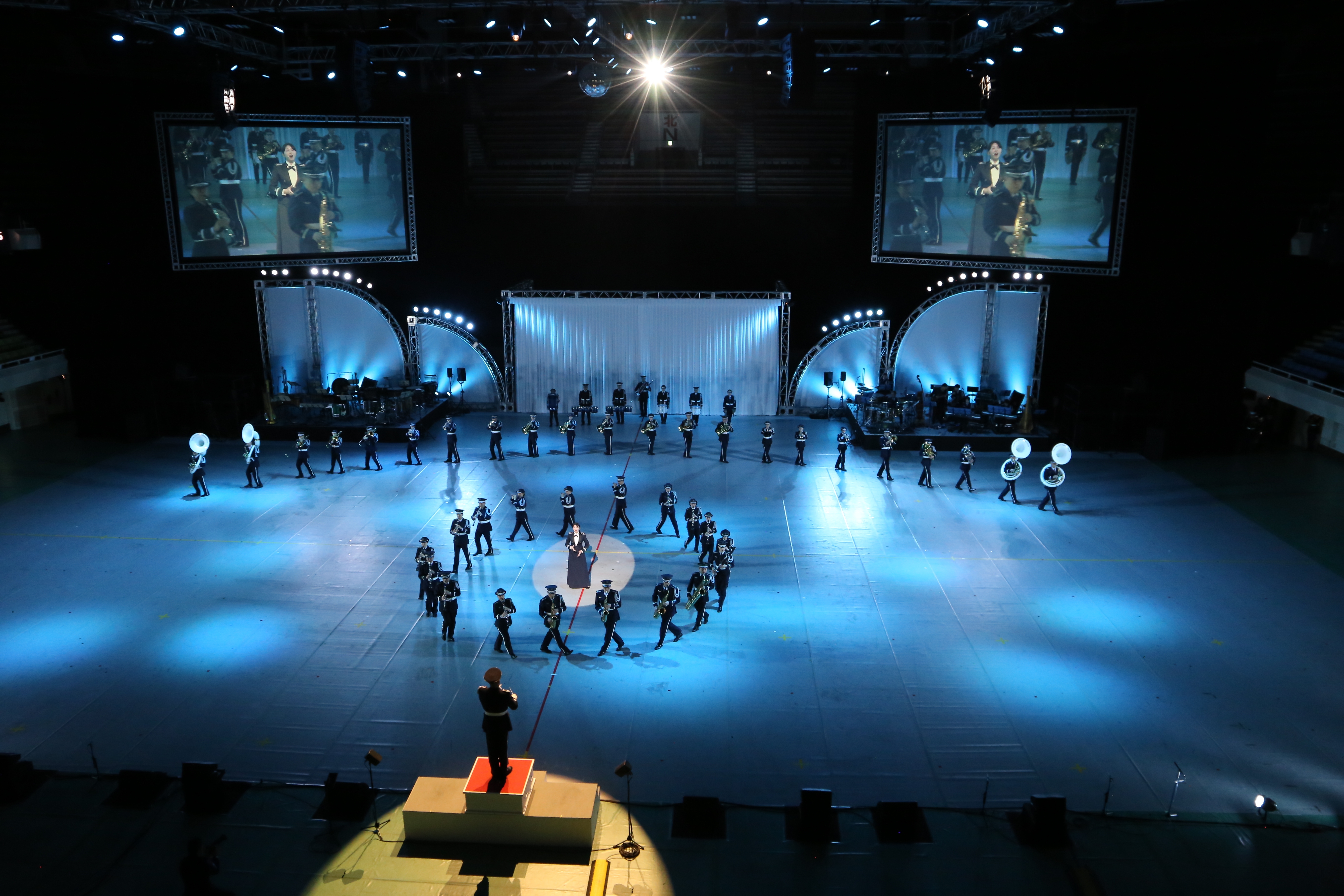 JASDF Central Band opptreden i Tattoo i Japan